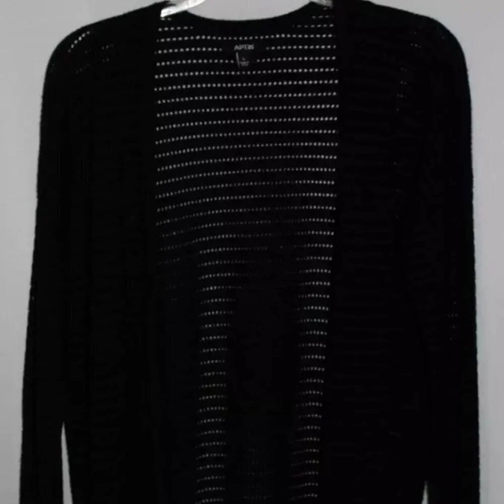 Apt 9 women open front long sleeve sweater Small open knit 28